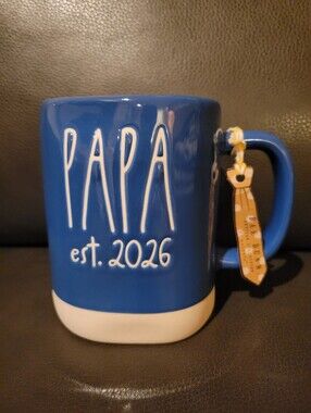 Rae Dunn PAPA EST 2026 Mug New release‎